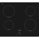 Plaque de cuisson à induction Bosch Série 2 PUG611AA5E noire 60 cm avec 4 zones de cuisson