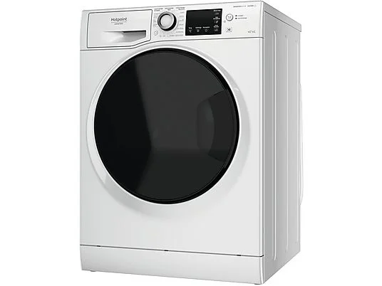 Lave-linge séchant HOTPOINT NDB 964489 WDA IT, chargement frontal, capacité de lavage 9 kg, capacité de séchage 6 kg, 16 programmes, profondeur 54 cm, blanc, classe énergétique A + lot de 4 pieds anti-vibrations KOENIC pour lave-linge + désodorisant d'intérieur MELICONI ECO PARFUM FRESH MUSK