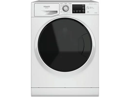 Lave-linge séchant HOTPOINT NDB 964489 WDA IT, chargement frontal, capacité de lavage 9 kg, capacité de séchage 6 kg, 16 programmes, profondeur 54 cm, blanc, classe énergétique A + lot de 4 pieds anti-vibrations KOENIC pour lave-linge + désodorisant d'intérieur MELICONI ECO PARFUM FRESH MUSK