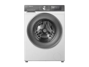 Lave-linge séchant HISENSE WD3S1043BW7, chargement frontal, capacité de lavage 10,5 kg, capacité de séchage 6 kg, 19 programmes, profondeur 59 cm, blanc/argent, classe énergétique A + lot de 4 pieds anti-vibrations KOENIC pour lave-linge + désodorisant d'intérieur MELICONI ECO PARFUM FRESH MUSK