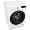 Lave-linge séchant LG AI DD D4R3009NSWB, chargement frontal, capacité de lavage 9 kg, capacité de séchage 6 kg, 12 programmes, profondeur 56,5 cm, blanc, classe énergétique A + lot de 4 pieds anti-vibrations KOENIC pour lave-linge + désodorisant d'intérieur MELICONI ECO PARFUM FRESH MUSK