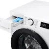 Lave-linge séchant LG AI DD D4R3009NSWB, chargement frontal, capacité de lavage 9 kg, capacité de séchage 6 kg, 12 programmes, profondeur 56,5 cm, blanc, classe énergétique A + lot de 4 pieds anti-vibrations KOENIC pour lave-linge + désodorisant d'intérieur MELICONI ECO PARFUM FRESH MUSK