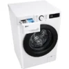 Lave-linge séchant LG AI DD D4R3009NSWB, chargement frontal, capacité de lavage 9 kg, capacité de séchage 6 kg, 12 programmes, profondeur 56,5 cm, blanc, classe énergétique A + lot de 4 pieds anti-vibrations KOENIC pour lave-linge + désodorisant d'intérieur MELICONI ECO PARFUM FRESH MUSK