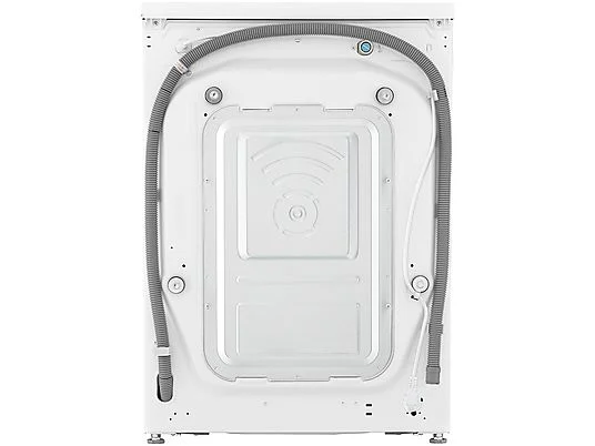 Lave-linge séchant LG AI DD D4R3009NSWB, chargement frontal, capacité de lavage 9 kg, capacité de séchage 6 kg, 12 programmes, profondeur 56,5 cm, blanc, classe énergétique A + lot de 4 pieds anti-vibrations KOENIC pour lave-linge + désodorisant d'intérieur MELICONI ECO PARFUM FRESH MUSK