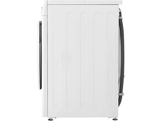 Lave-linge séchant LG AI DD D4R3009NSWB, chargement frontal, capacité de lavage 9 kg, capacité de séchage 6 kg, 12 programmes, profondeur 56,5 cm, blanc, classe énergétique A + lot de 4 pieds anti-vibrations KOENIC pour lave-linge + désodorisant d'intérieur MELICONI ECO PARFUM FRESH MUSK