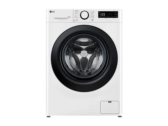 Lave-linge séchant LG AI DD D4R3009NSWB, chargement frontal, capacité de lavage 9 kg, capacité de séchage 6 kg, 12 programmes, profondeur 56,5 cm, blanc, classe énergétique A + lot de 4 pieds anti-vibrations KOENIC pour lave-linge + désodorisant d'intérieur MELICONI ECO PARFUM FRESH MUSK