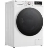 Lave-linge séchant LG AI DD D4R7011TSWG, chargement frontal, capacité de lavage 11 kg, capacité de séchage 6 kg, 13 programmes, profondeur 56,5 cm, blanc, classe énergétique A + lot de 4 pieds anti-vibrations KOENIC pour lave-linge + désodorisant d'intérieur MELICONI ECO PARFUM FRESH MUSK