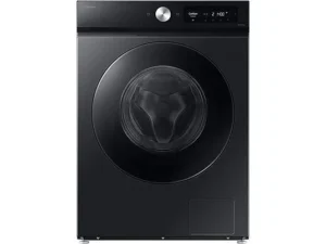 Lave-linge séchant SAMSUNG WD11DB7B85GBU3, chargement frontal, capacité de lavage 11 kg, capacité de séchage 6 kg, 25 programmes, profondeur 60 cm, noir, classe énergétique A + lot de 4 pieds anti-vibrations KOENIC pour lave-linge, parfum MELICONI ECO PARFUM MUSC FRAIS