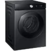 Lave-linge séchant SAMSUNG WD11DB7B85GBU3, chargement frontal, capacité de lavage 11 kg, capacité de séchage 6 kg, 25 programmes, profondeur 60 cm, noir, classe énergétique A + lot de 4 pieds anti-vibrations KOENIC pour lave-linge, parfum MELICONI ECO PARFUM MUSC FRAIS