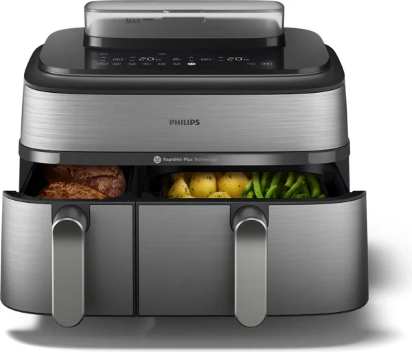 Friteuse à air chaud Philips Série 5000, 9 L, 1,4 kg, Rapid Air, 40 °C, 200 °C