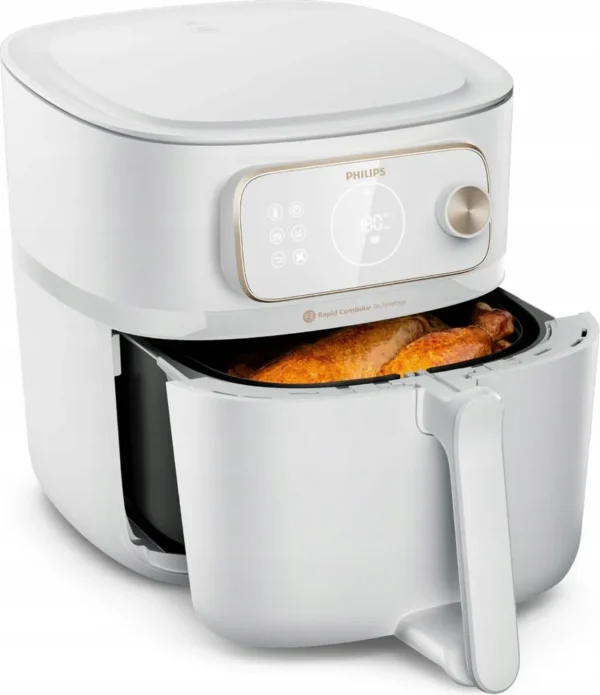 Friteuse à air chaud Philips HD9876/20, 8,3 L, autonome, 2200 W, blanche