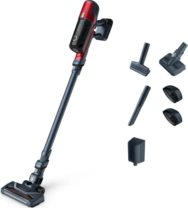 ROWENTA RH6878 X-Pert 6.60 Animal Aspirateur sans fil RH6878, aspirateur balai 2 en 1, sans sac, rouge et gris, 0,55 L, rectangulaire.