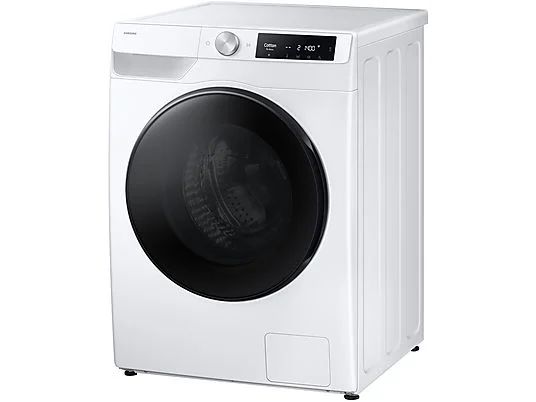 Lave-linge séchant SAMSUNG WD11DG6B85BE, chargement frontal, capacité de lavage 11 kg, capacité de séchage 6 kg, profondeur 600 mm, blanc, classe énergétique D