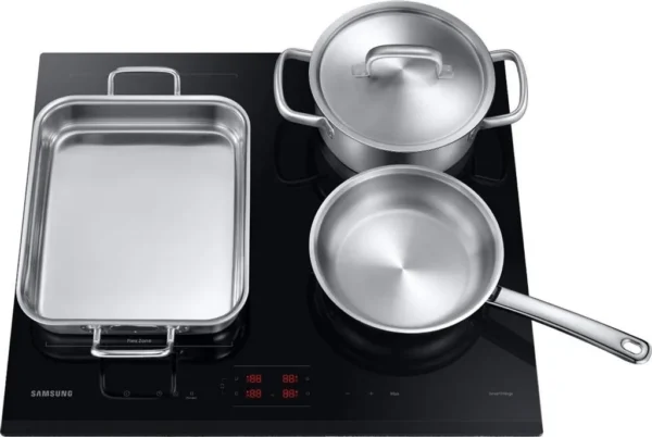 Plaque à induction Samsung NZ64B5045GK 60 cm Slim Fit Flex Zone, 4 zones de cuisson, limiteur de puissance WiFi