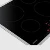 Plaque de cuisson à induction Samsung NZ64H37075K, pose libre, vitrocéramique, 60 cm de large, commandes tactiles, QuickStop, châssis en acier inoxydable, noire