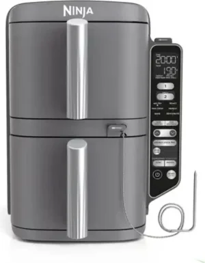 Friteuse à air chaud SharkNinja Ninja SL451EU, 9,5 L, 40 °C, 240 °C, Double, Noire